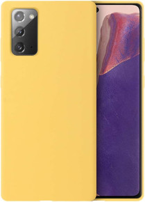 Луксозен силиконов гръб ТПУ ултра тънък МАТ PREMIUM CASE за Samsung Galaxy Note 20 N980F жълт 